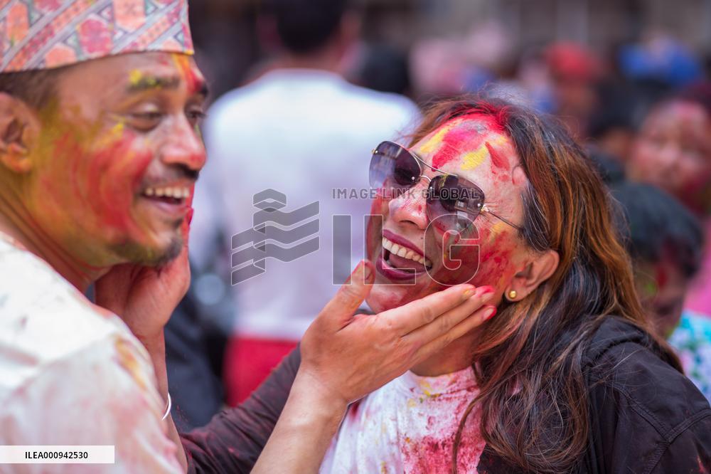 NEPAL-LALITPUR-HOLI FESTIVAL