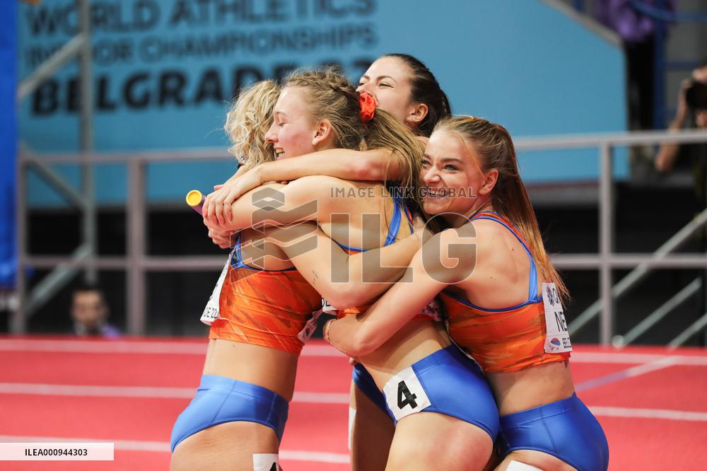 (SP)SERBIA-BELGRADE-WORLD ATHLETICS-INDOOR-CHAMPIONSHIPS-WOMEN'S 4X400M RELAY