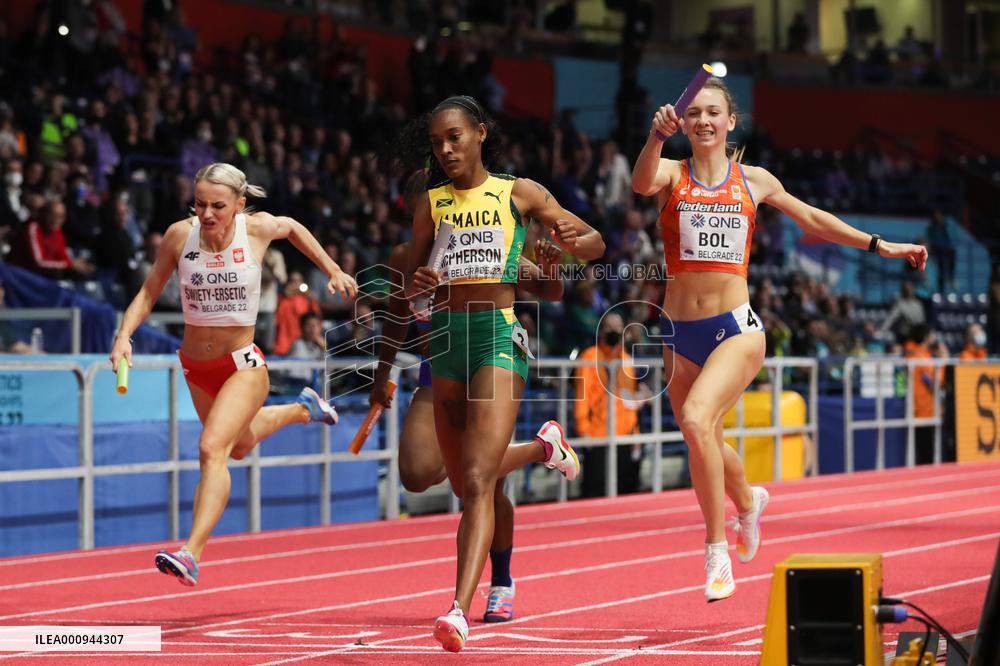 (SP)SERBIA-BELGRADE-WORLD ATHLETICS-INDOOR-CHAMPIONSHIPS-WOMEN'S 4X400M RELAY