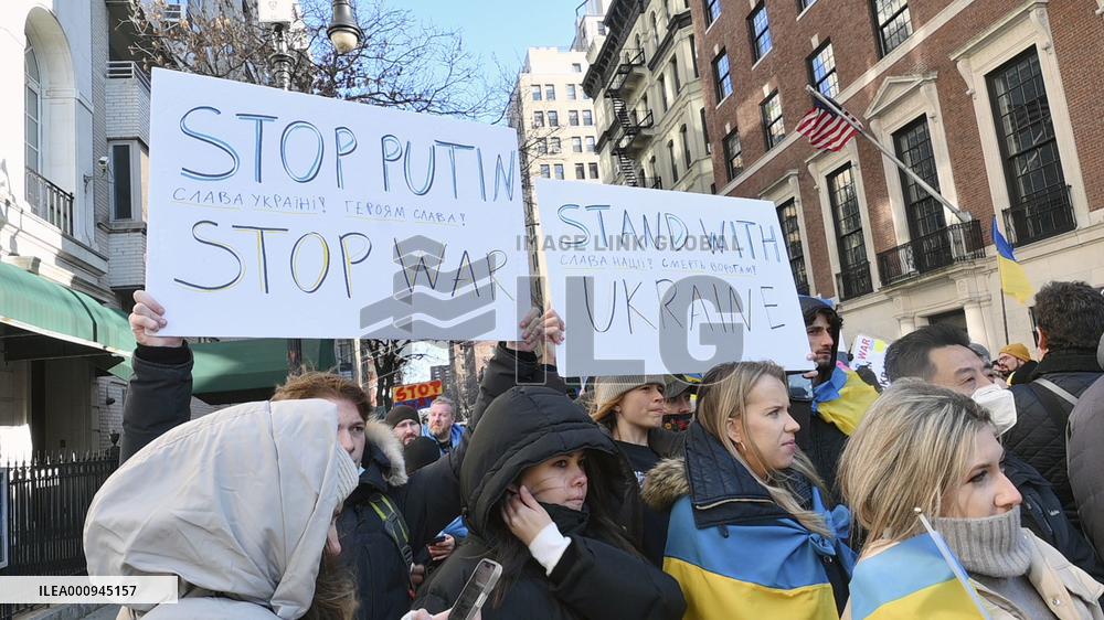 Protest against Russian attack on Ukraine