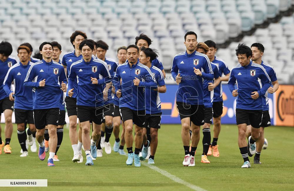 Football: Japan squad before World Cup qualifier