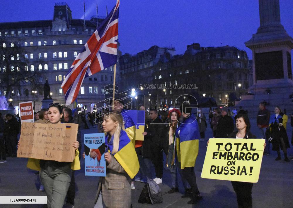 Protest against Russia in London
