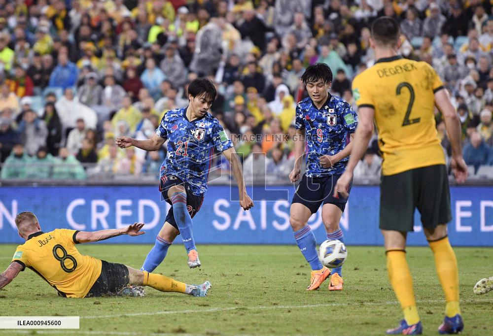 Football: Australia-Japan World Cup qualifier