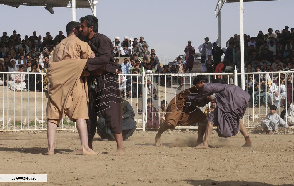 AFGHANISTAN-HERAT-WRESTLING