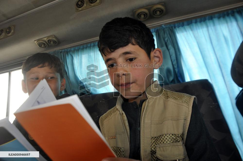 AFGHANISTAN-KUNDUZ-MOBILE LIBRARY BUS