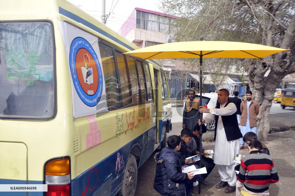 AFGHANISTAN-KUNDUZ-MOBILE LIBRARY BUS