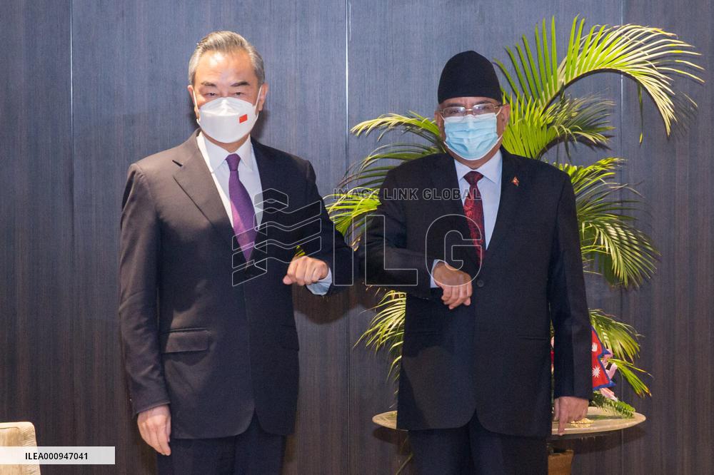 NEPAL-KATHMANDU-PRACHANDA-WANG YI-MEETING