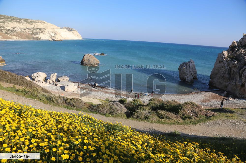 CYPRUS-PAPHOS-TOURISM-APHRODITE'S ROCK