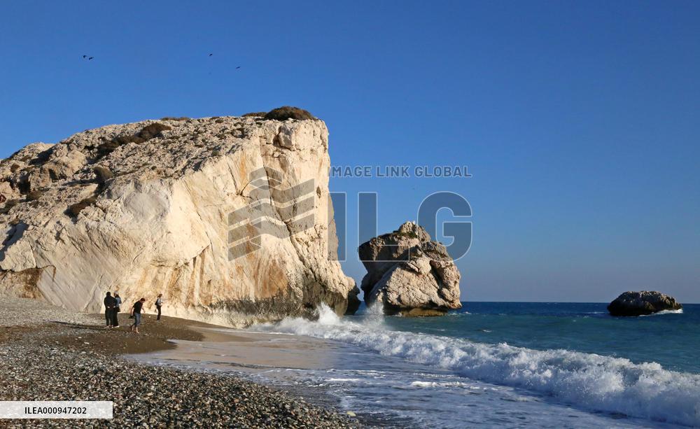 CYPRUS-PAPHOS-TOURISM-APHRODITE'S ROCK
