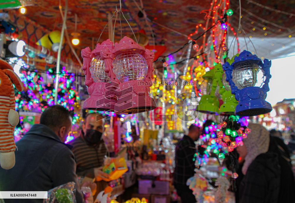 MIDEAST-GAZA CITY-RAMADAN-SHOPPING