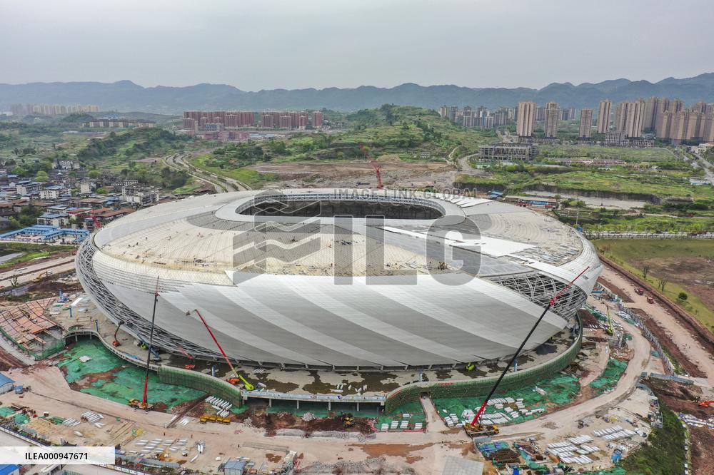 CHINA-CHONGQING-FOOTBALL STADIUM-CONSTRUCTION (CN)