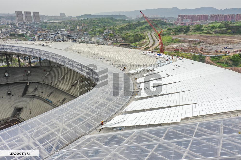 CHINA-CHONGQING-FOOTBALL STADIUM-CONSTRUCTION (CN)