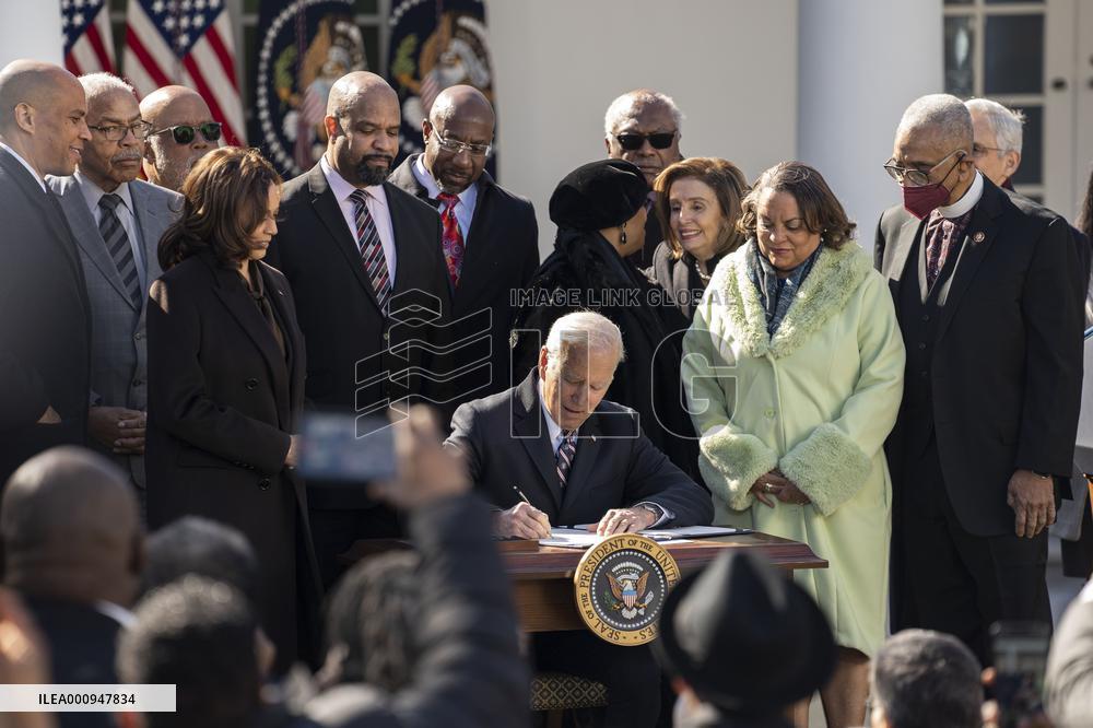 U.S.-WASHINGTON, D.C.-BIDEN-ANTI-LYNCHING ACT-SIGNING