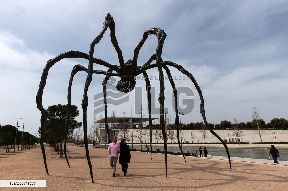 GREECE-ATHENS-LOUISE BOURGEOIS-SCULPTURE-"MAMAN"