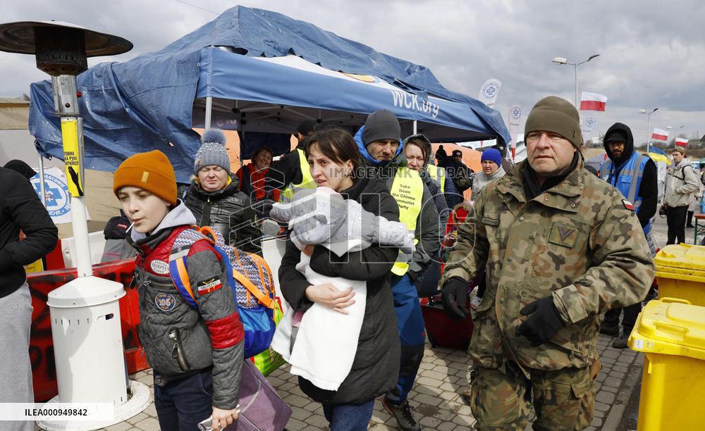 Ukrainian evacuees in Poland