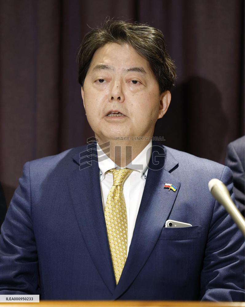 Japanese Foreign Minister Hayashi in Warsaw