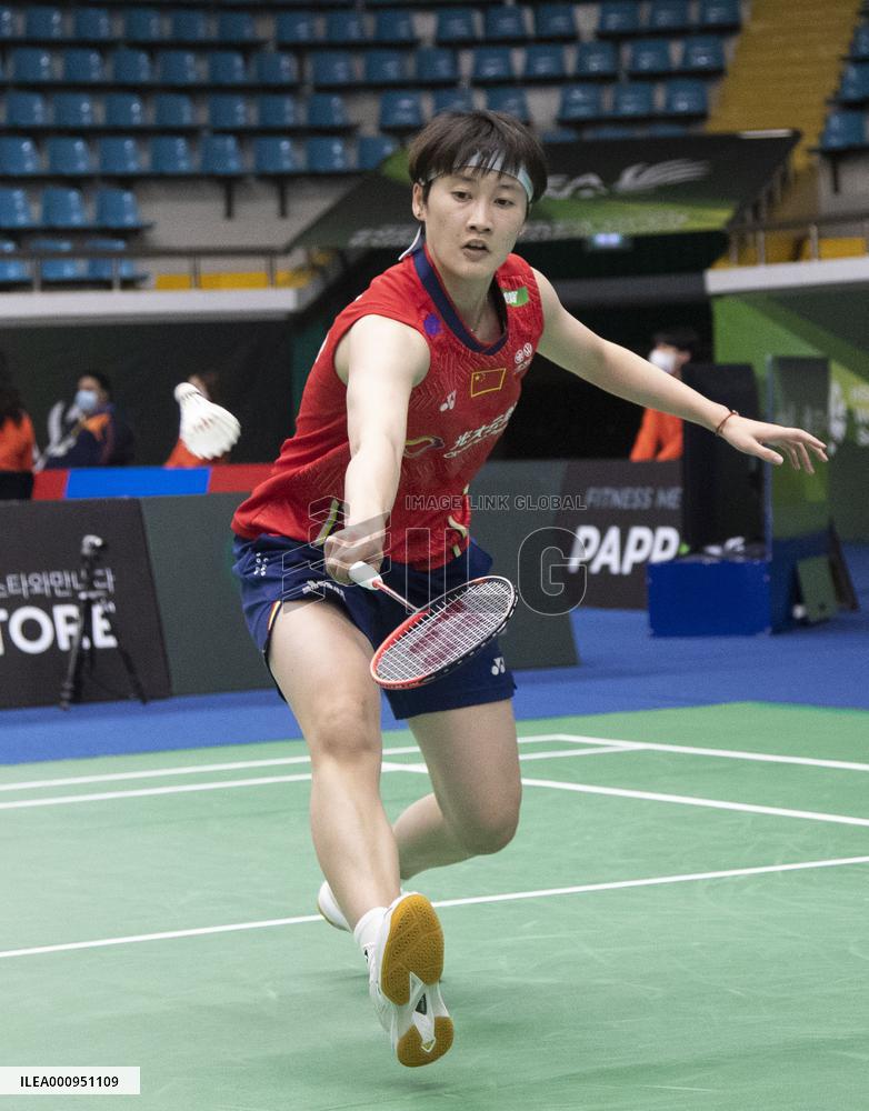 (SP)SOUTH KOREA-SUNCHEON-BADMINTON-KOREA OPEN 2022-WOMEN'S SINGLES