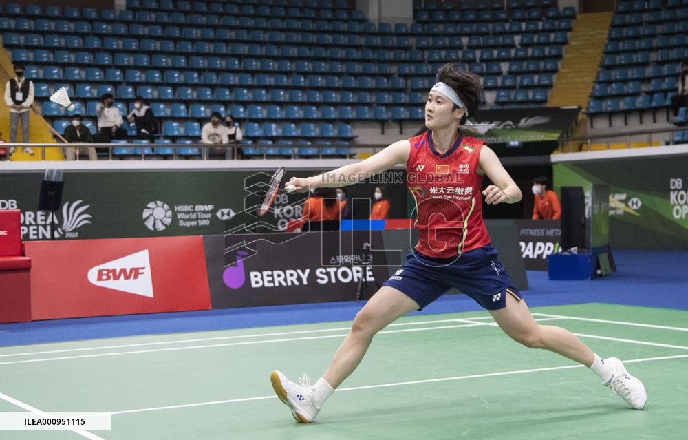 (SP)SOUTH KOREA-SUNCHEON-BADMINTON-KOREA OPEN 2022-WOMEN'S SINGLES