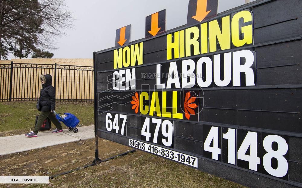 CANADA-TORONTO-UNEMPLOYMENT RATE-FALL