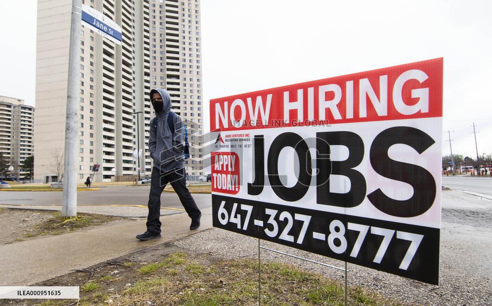 CANADA-TORONTO-UNEMPLOYMENT RATE-FALL