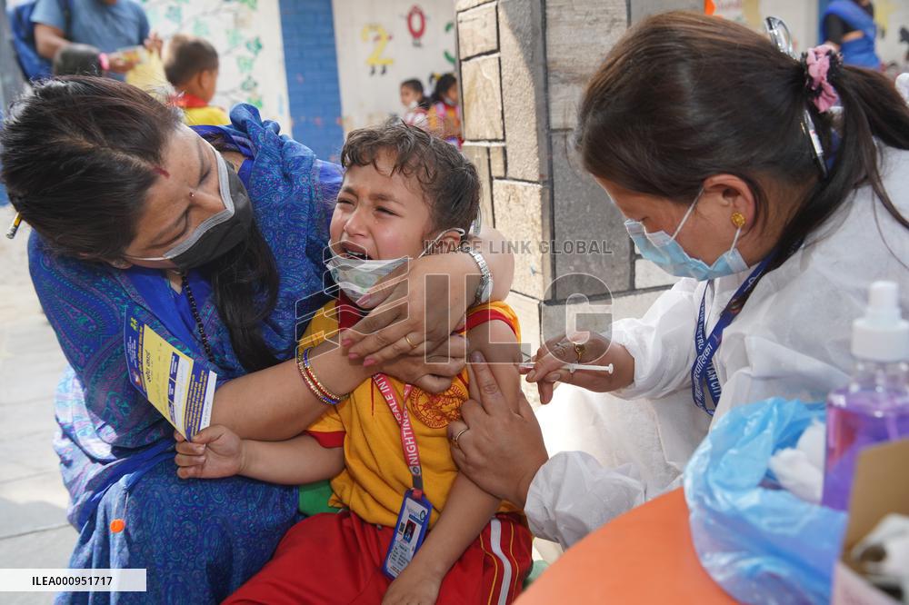NEPAL-LALITPUR-TYPHOID VACCINATION