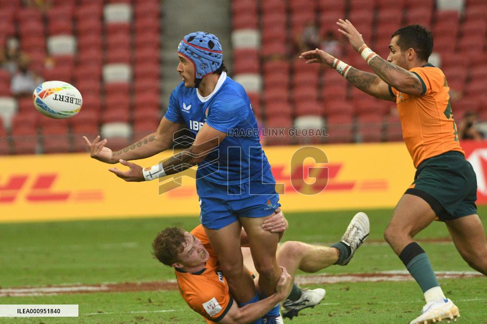 (SP)SINGAPORE-RUGBY-WORLD SEVENS SERIES-AUS VS SAM