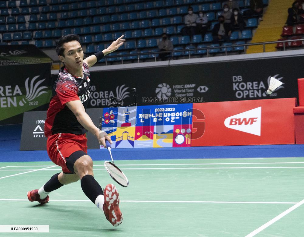 (SP)SOUTH KOREA-SUNCHEON-BADMINTON-KOREA OPEN 2022-MEN'S SINGLES-SEMIFINAL