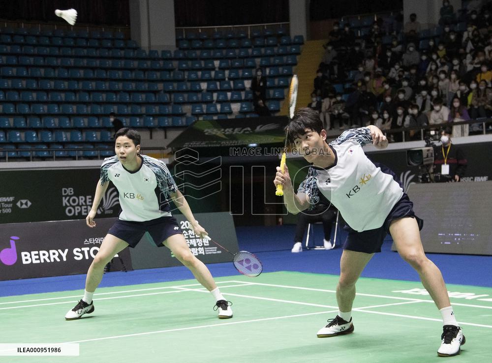 (SP)SOUTH KOREA-SUNCHEON-BADMINTON-KOREA OPEN 2022-MEN'S DOUBLES-SEMIFINAL