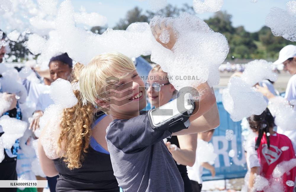 U.S.-CALIFORNIA-POMONA-BUBBLE RUN
