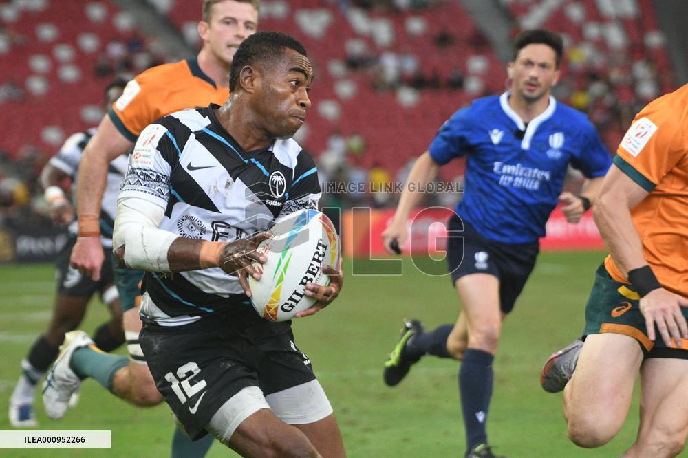 (SP)SINGAPORE-RUGBY-WORLD SEVENS SERIES-AUS VS FJI