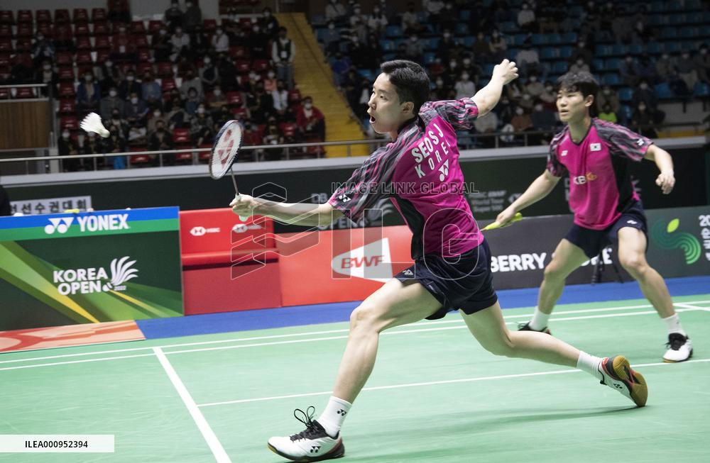 (SP)SOUTH KOREA-SUNCHEON-BADMINTON-KOREA OPEN 2022-MEN'S DOUBLES-FINAL