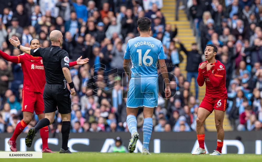(SP)BRITAIN-MANCHESTER-FOOTBALL-PREMIER LEAGUE-MANCHESTER CITY VS LIVERPOOL