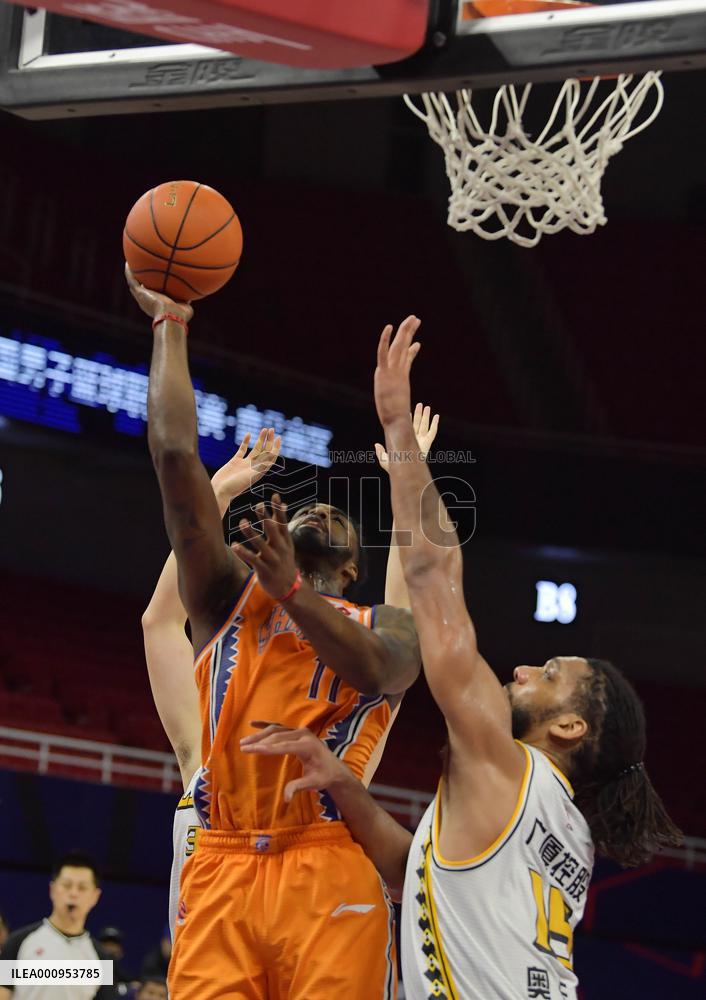 (SP)CHINA-NANCHANG-BASKETBALL-CBA LEAGUE-ZHEJIANG LIONS VS SHANGHAI SHARKS (CN)