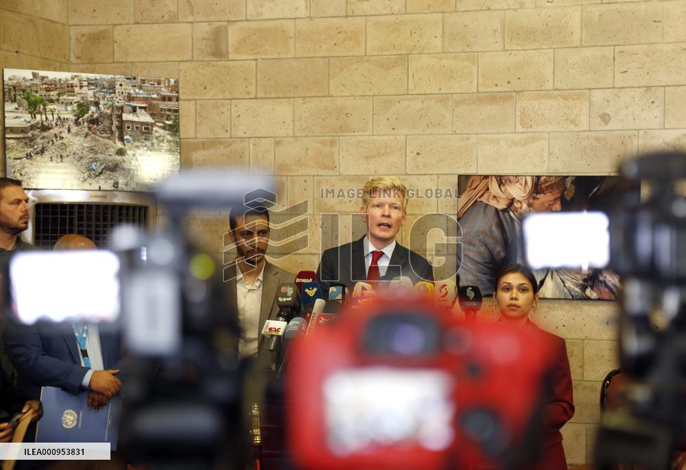 YEMEN-SANAA-UN ENVOY-PRESS CONFERENCE