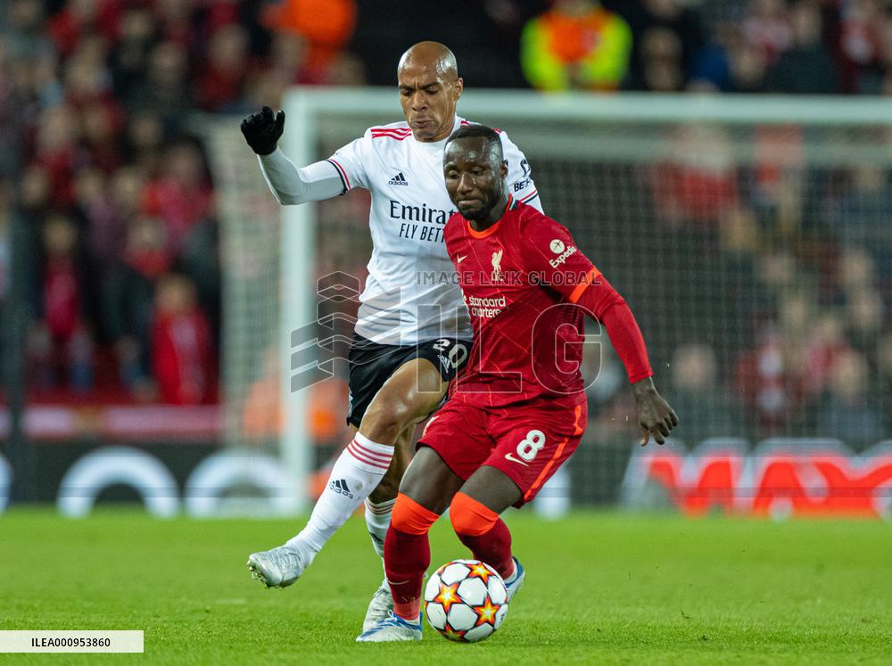 (SP)BRITAIN-LIVERPOOL-FOOTBALL-UEFA CHAMPIONS LEAGUE-QUARTERFINALS-LIVERPOOL VS BENFICA