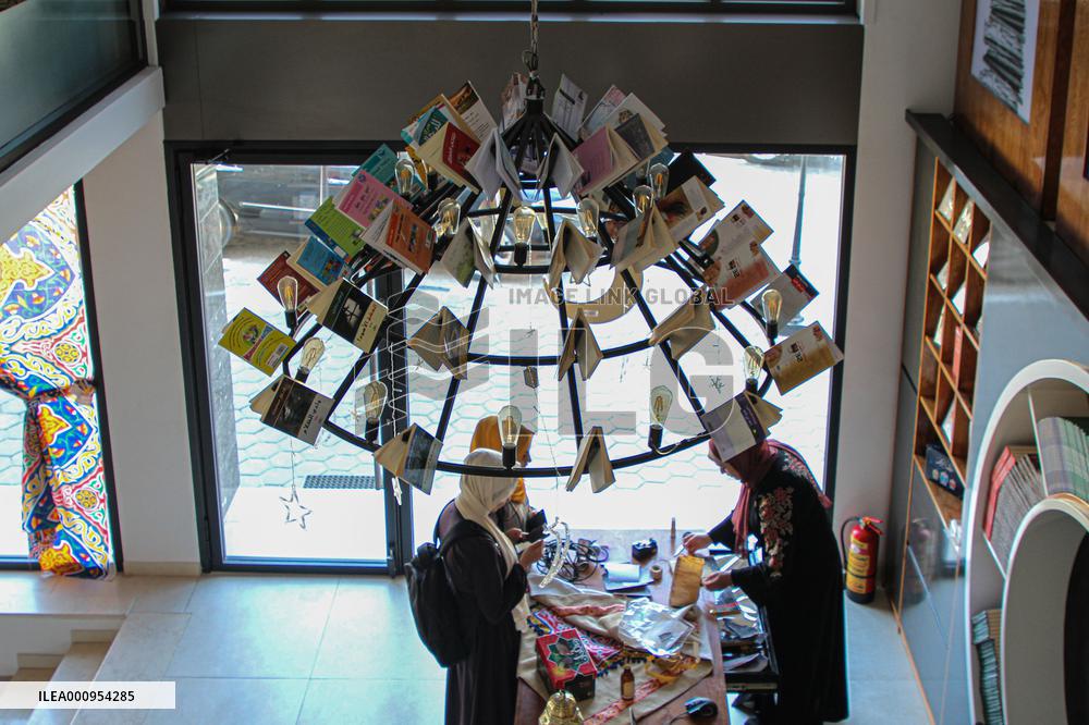 MIDEAST-GAZA CITY-LIBRARY