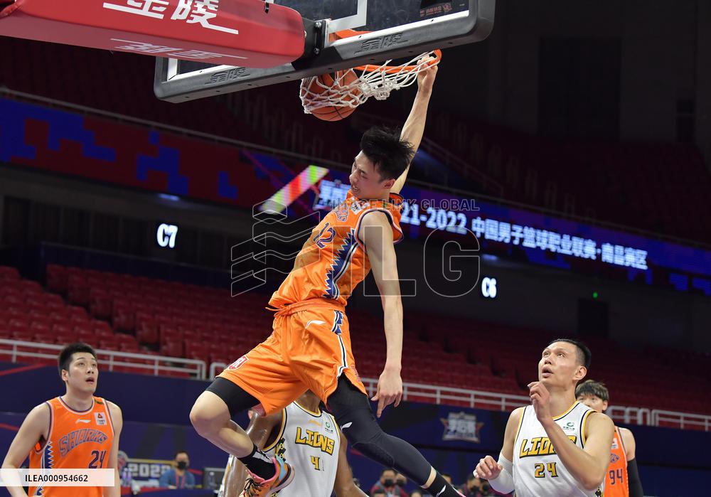 (SP)CHINA-NANCHANG-BASKETBALL-CBA LEAGUE-ZHEJIANG LIONS VS SHANGHAI SHARKS (CN)