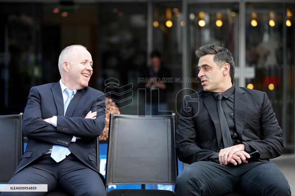 (SP)BRITAIN-SHEFFIELD-SNOOKER-WORLD CHAMPIONSHIP-MEDIA DAY