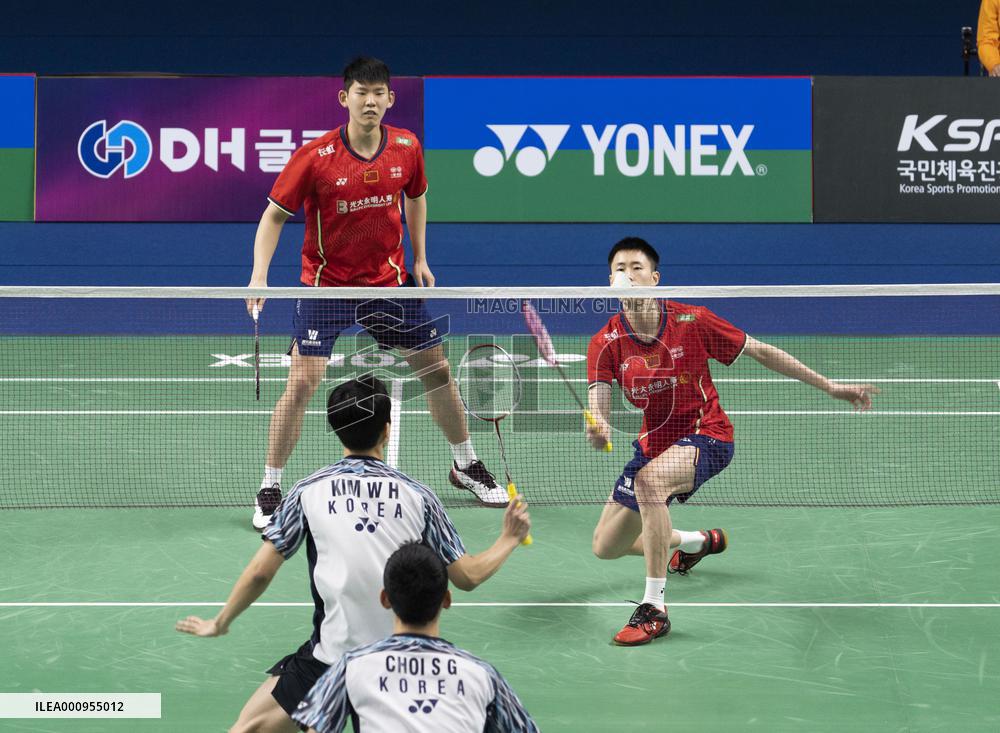 (SP)SOUTH KOREA-GWANGJU-BADMINTON-KOREA MASTERS-MEN'S DOUBLES
