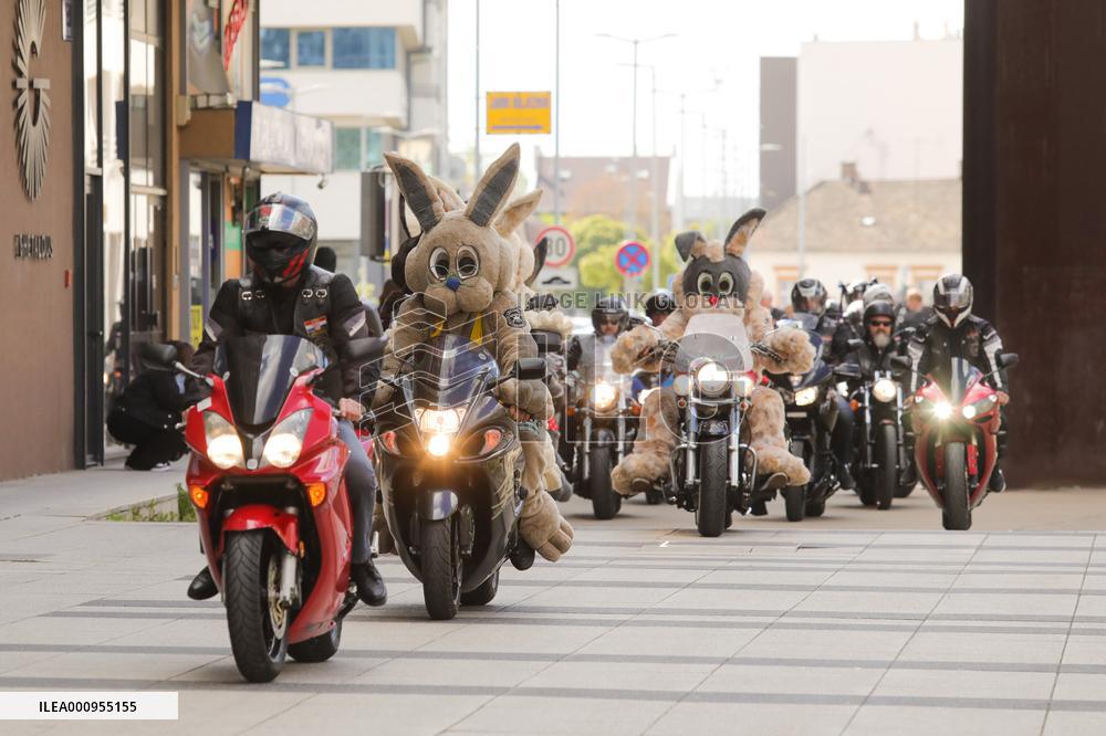 CROATIA-OSIJEK-EASTER-MOTOR PARADE