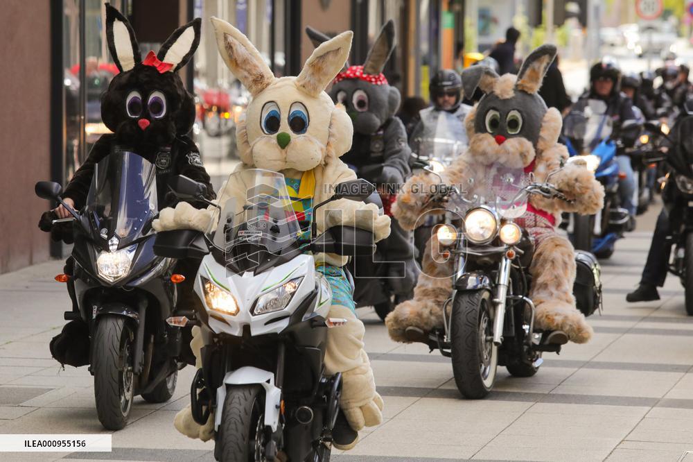 CROATIA-OSIJEK-EASTER-MOTOR PARADE