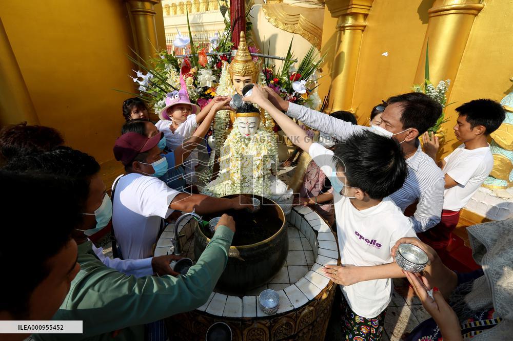 MYANMAR-YANGON-NEW YEAR