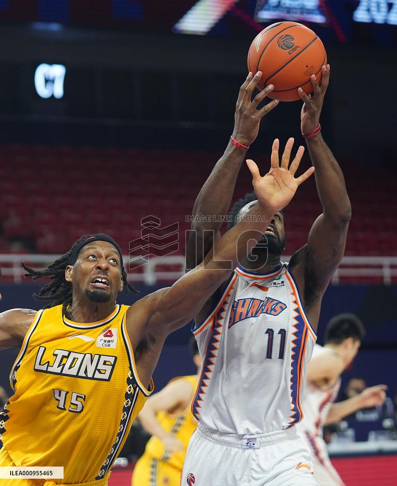 (SP)CHINA-NANCHANG-BASKETBALL-CBA LEAGUE-ZHEJIANG LIONS VS SHANGHAI SHARKS (CN)