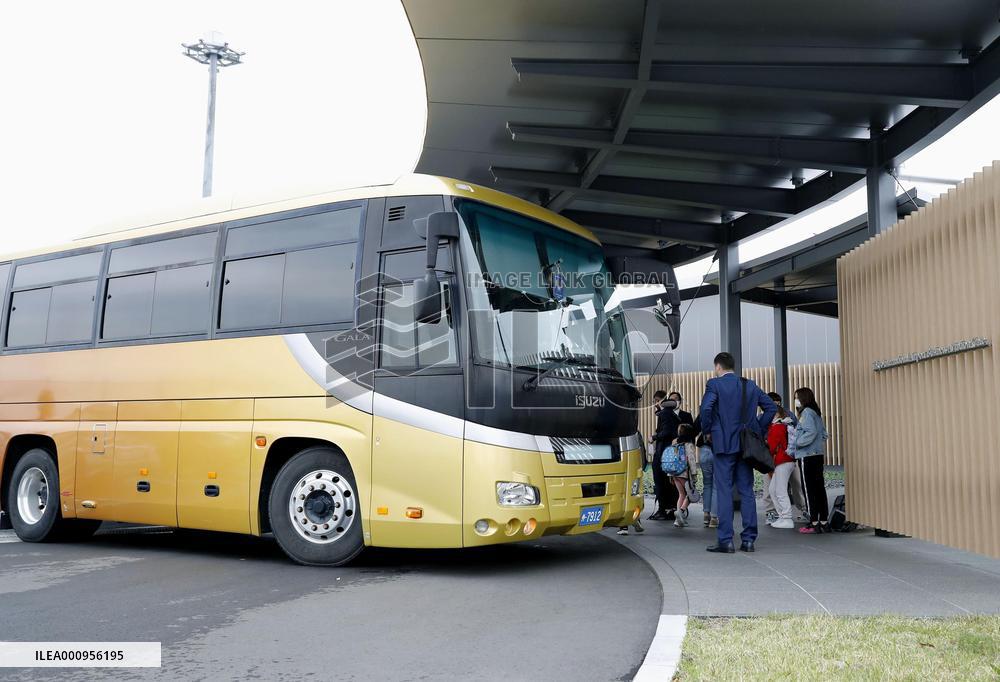 Departure of Russian officials in Tokyo