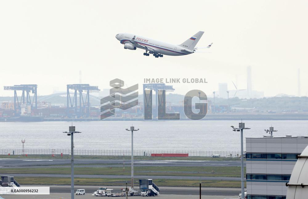 Departure of Russian officials in Tokyo