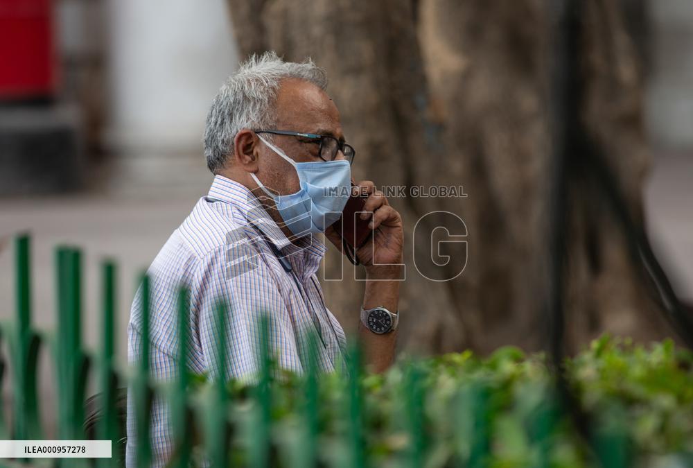 INDIA-NEW DELHI-COVID-19-CASES