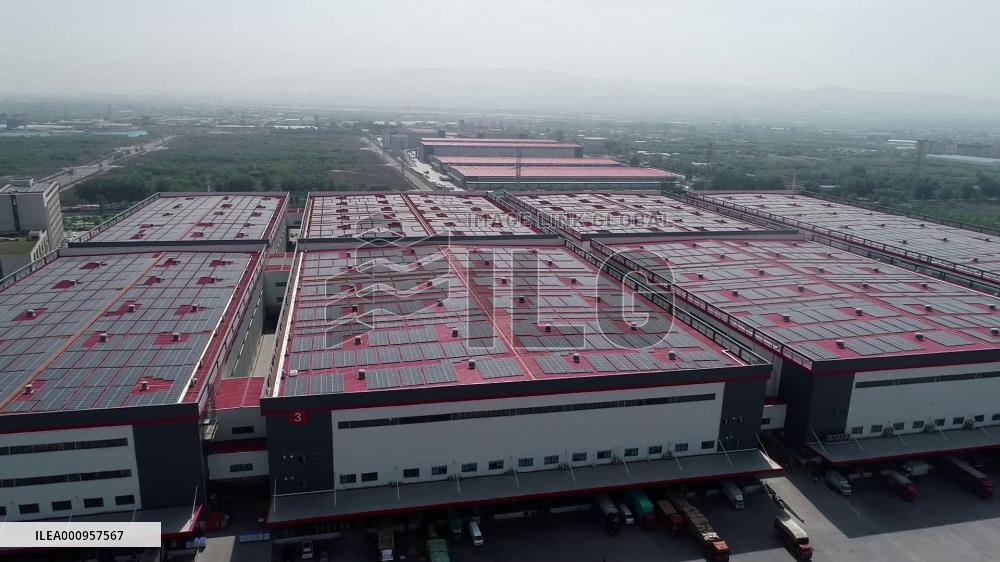 Smart logistics zone realizes carbon neutrality in NW China