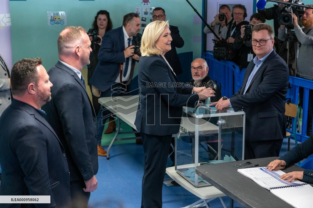 FRANCE-HENIN-BEAUMONT-PRESIDENTIAL ELECTION-SECOND ROUND-VOTE-LE PEN