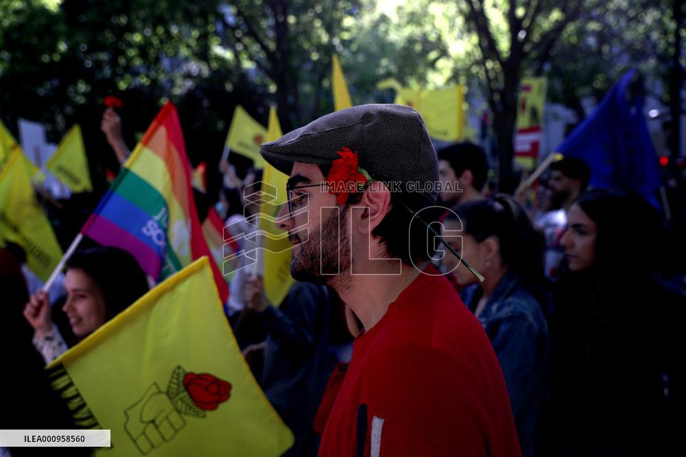 PORTUGAL-LISBON-CARNATION REVOLUTION-ANNIVERSARY