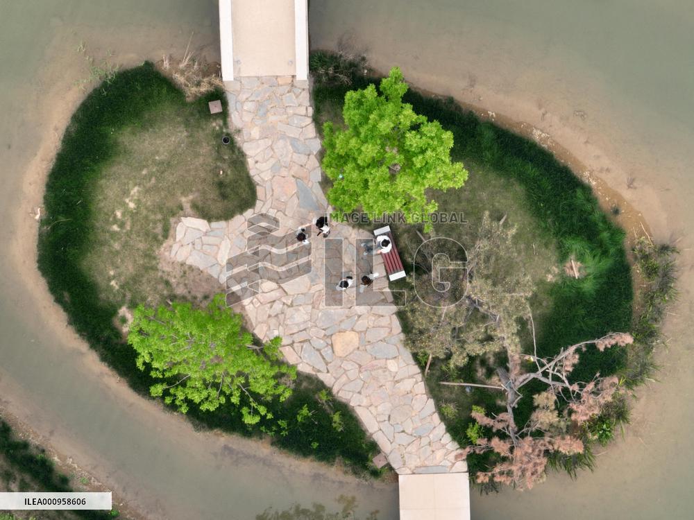 CHINA-HEBEI-XIONG'AN NEW AREA-YUERONG PARK-AERIAL VIEW (CN)